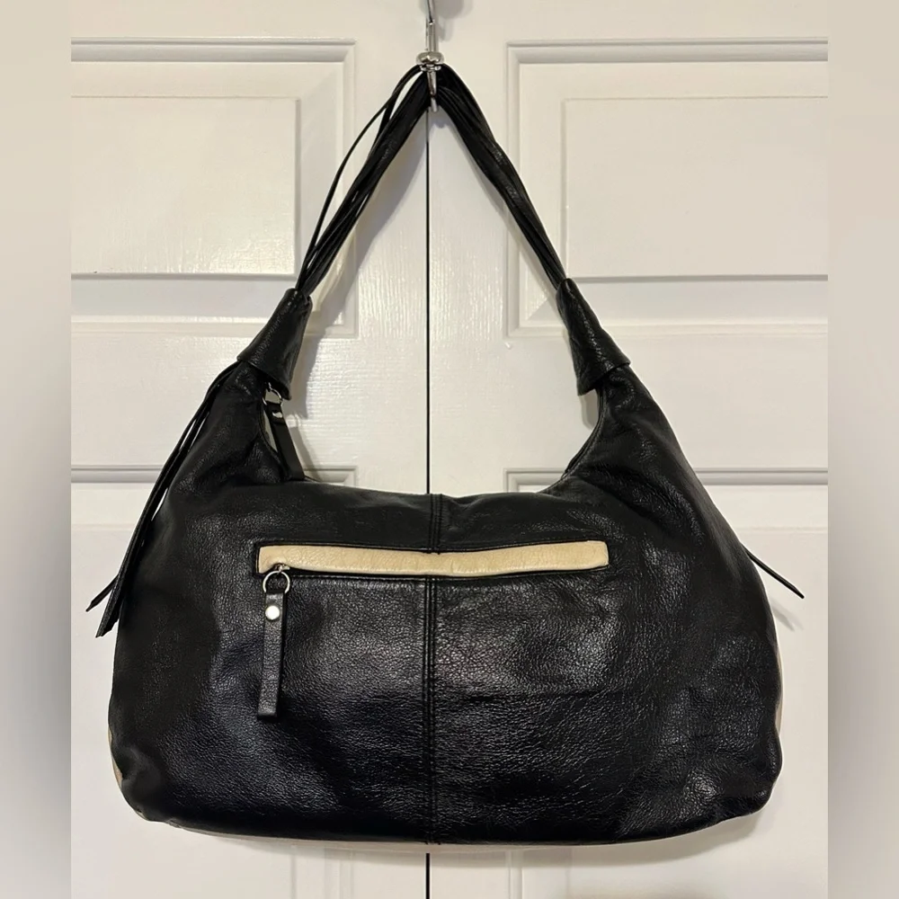 Danilo’s Honduras Shoulder Satchel Black and Cream